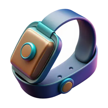 an apple watch with a blue band