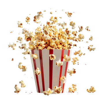 a popcorn bucket full of popcorn