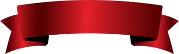 a red ribbon on a white background