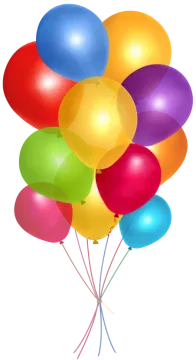 a bunch of colorful balloons
