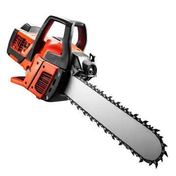 a chainsaw is shown on a white background