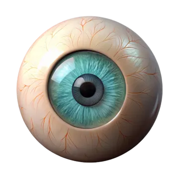 a close up view of an eye