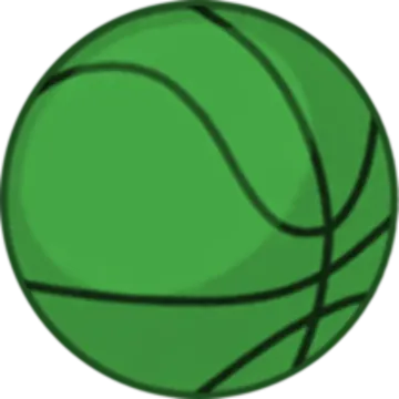a green basketball ball on a white background