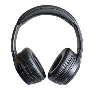 a pair of headphones on a white background