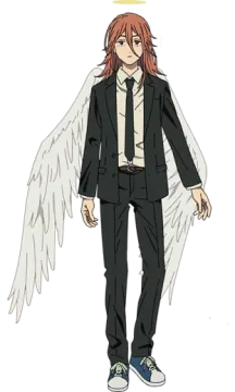 a drawing of an angel with wings