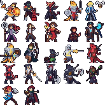 a bunch of pixel art
