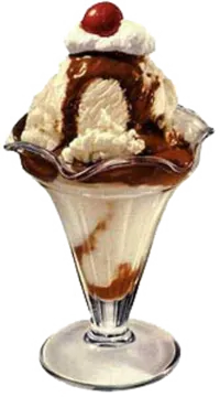 a picture of an ice cream sundae