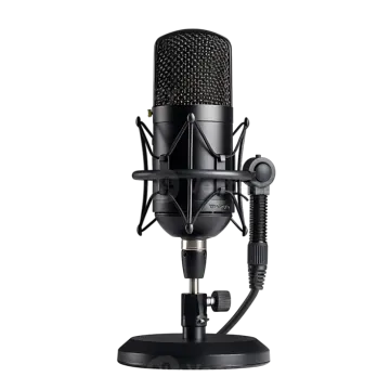 a microphone on a white background