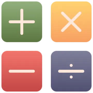 a set of four square icons with different colors