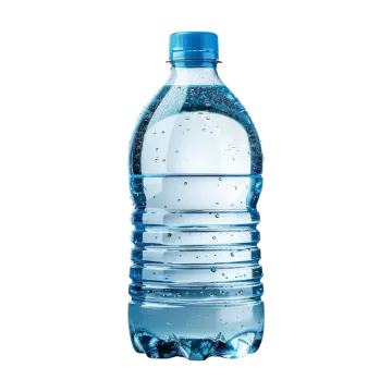a bottle of water on a white background