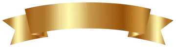 a gold ribbon on a white background