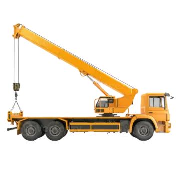 a crane on a white background
