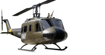 a military helicopter on a white background