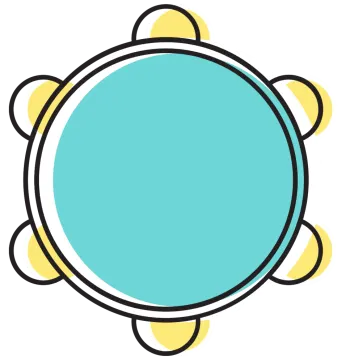 a blue turtle with yellow dots around it