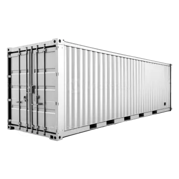a shipping container on a white background