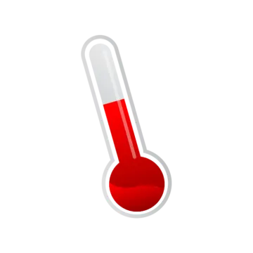 an icon of a thermometer
