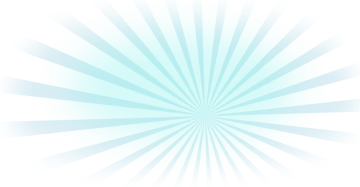 a blue and white background with rays