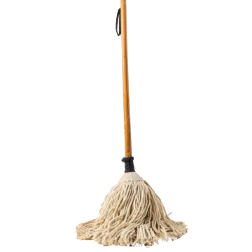 a mop broom on a white background