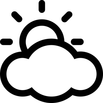 a black and white weather icon