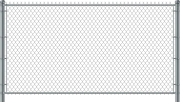 a drawing of a chain link fence