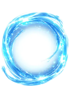 a circular frame with blue lights on it