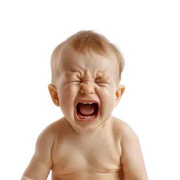 the baby is crying