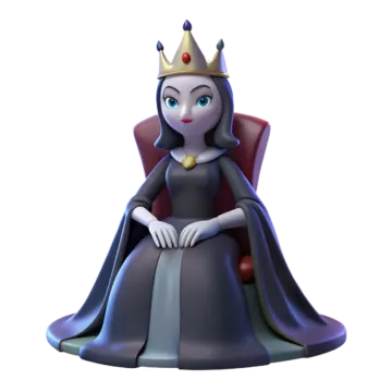 an image of a princess sitting on a throne