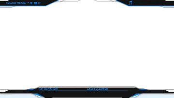 the front view of a blue and black gaming mouse pad