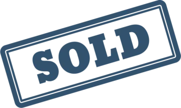 a sold sign with the word sold