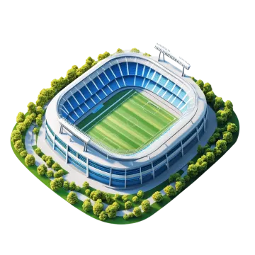an aerial view of a football stadium