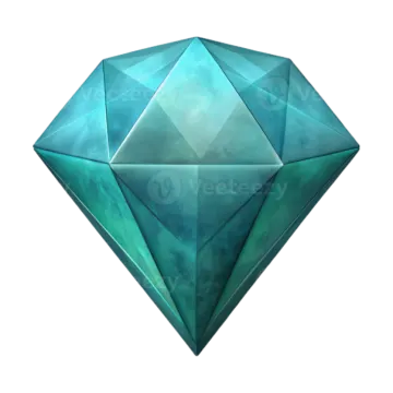 a blue diamond on a white background