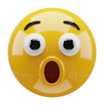 a yellow smiley face with an open mouth