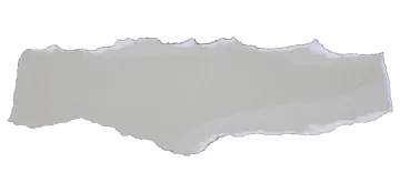 a piece of white paper with torn edges
