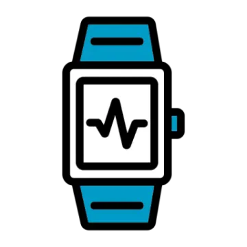 a watch with a heartbeat on it