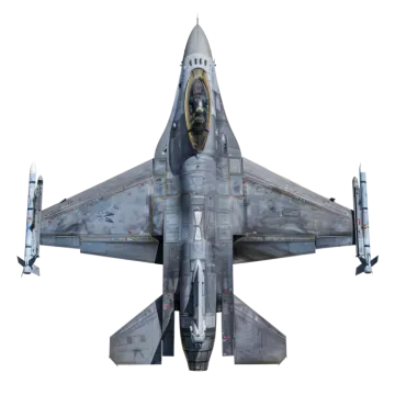 a fighter jet on a white background