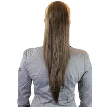 the back of a woman's head with long hair