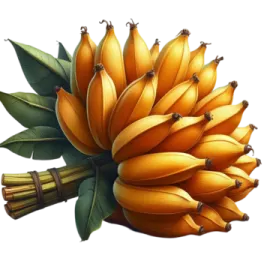 a bunch of bananas on a white background
