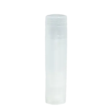 a clear plastic bottle with a white cap