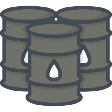 a stack of oil barrels
