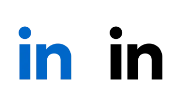 the logo for linked