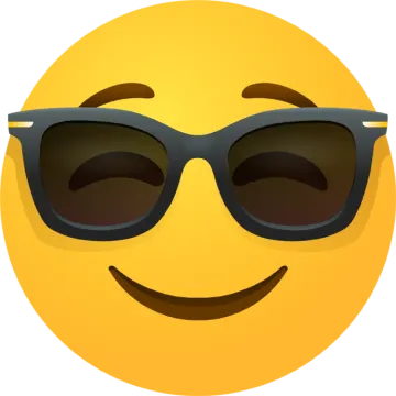 a smiley face with sunglasses on it