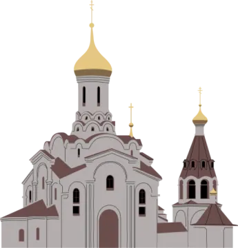 an image of a church with two towers