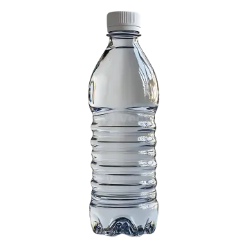 a bottle of water on a white background