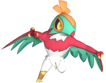 a green and red bird with yellow wings