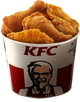 a cup of chicken nus on a white background