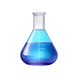 a blue liquid bottle filled with water