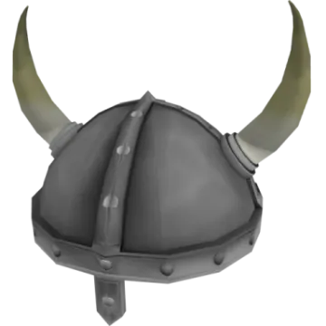a viking helmet with horns
