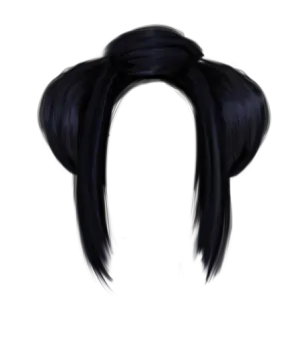 a drawing of a woman's head with black hair