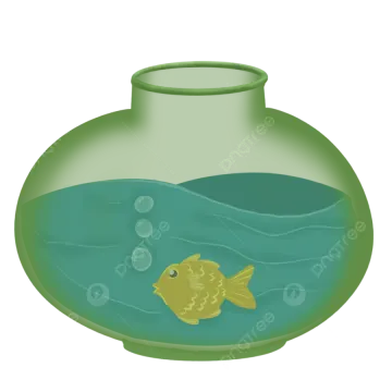 a goldfish swimming in an aquarium
