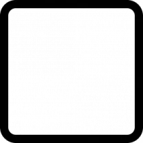 a black and white square icon